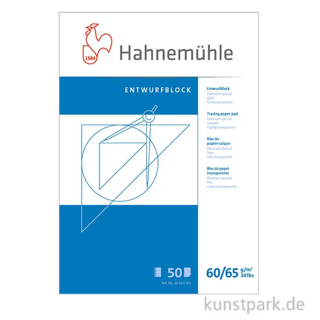 Artikelbild 1 des Artikels “Hahnemühle DIAMANT Transparentblock 50 Blatt, 60/65g “