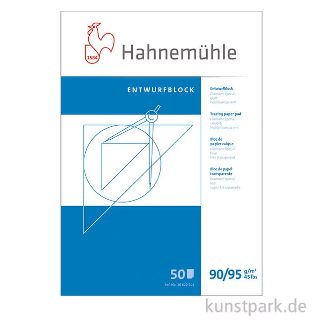 Artikelbild 1 des Artikels “Hahnemühle DIAMANT Transparentblock 50 Blatt, 90/95g “