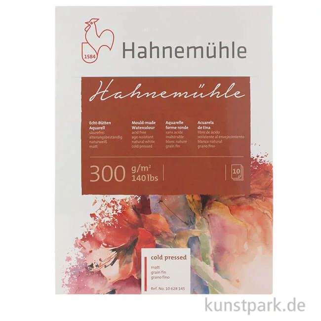 Artikelbild 1 des Artikels “Hahnemühle Echt Bütten Aquarellpapier, 10 Blatt, 300g matt “