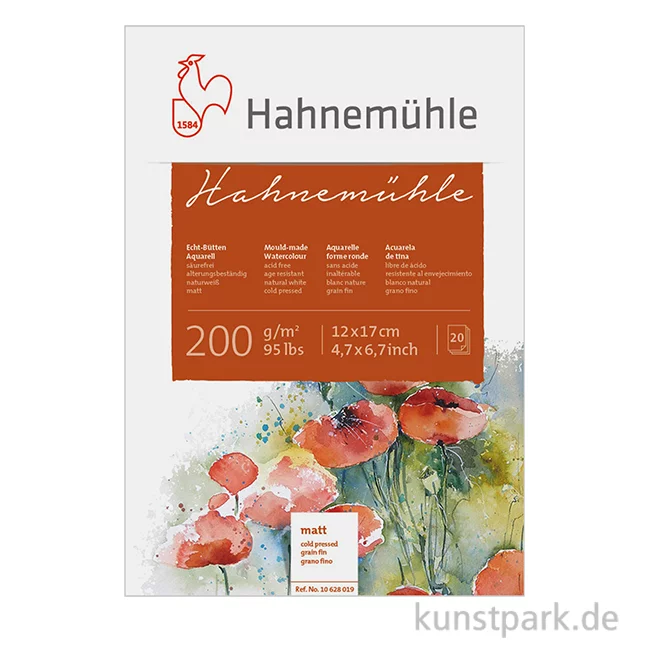 Artikelbild 1 des Artikels “Hahnemühle Echt-Bütten Aquarellblock, 20 Blatt, 200g matt “