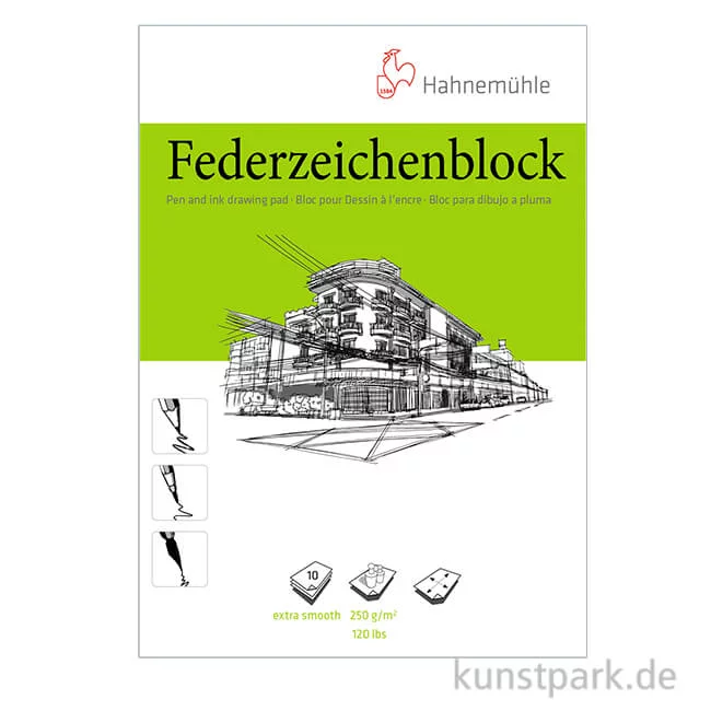 Artikelbild 1 des Artikels “Hahnemühle Federzeichenblock, 10 Blatt, 250g “