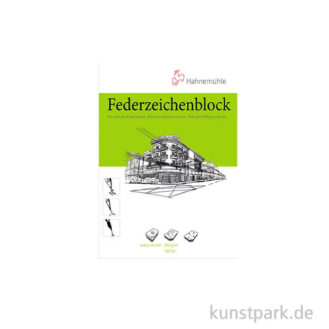Artikelbild 1 des Artikels “Hahnemühle Federzeichenblock, 10 Blatt, 250g DIN A4“