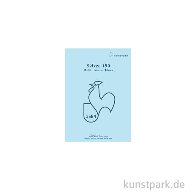 Artikelbild 1 des Artikels “Hahnemühle SKIZZE 190, 1584 Skizzenblock, 50 Blatt, 190g DIN A5“