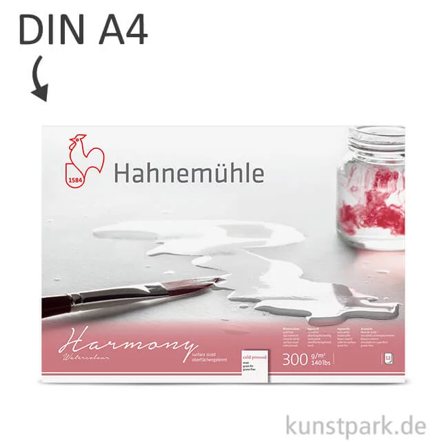Artikelbild 1 des Artikels “Hahnemühle HARMONY Aquarell Papier, 12 Blatt, 300g - matt DIN A4“