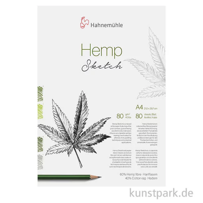 Artikelbild 1 des Artikels “Hahnemühle Hemp Sketch Block, 80 Blatt, 80g “