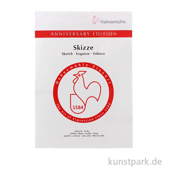 Artikelbild 1 des Artikels “Hahnemühle JUBILÄUM Skizzenpapier, 50 Blatt, 140g DIN A4“