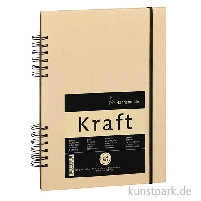 Artikelbild 1 des Artikels “Hahnemühle KRAFTPAPIER Skizzenbuch, 80 Blatt, 120g “