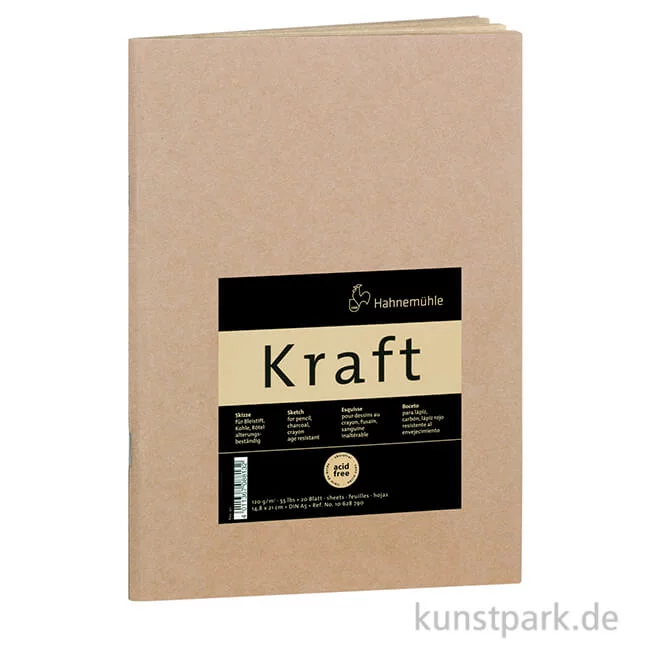 Artikelbild 1 des Artikels “Hahnemühle KRAFTPAPIER Skizzenheft, 20 Blatt, 120g “