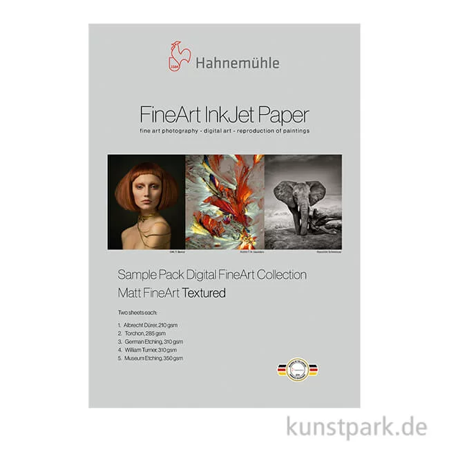 Artikelbild 1 des Artikels “Hahnemühle Matt FineArt Textured - SamplePack DIN A4, 10 Blatt “