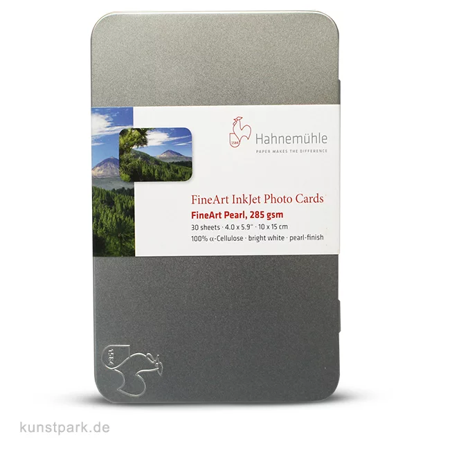 Artikelbild 1 des Artikels “Hahnemühle PEARL FineArt Fotokarten 10x15cm, 30 Blatt, 285 g/m² “