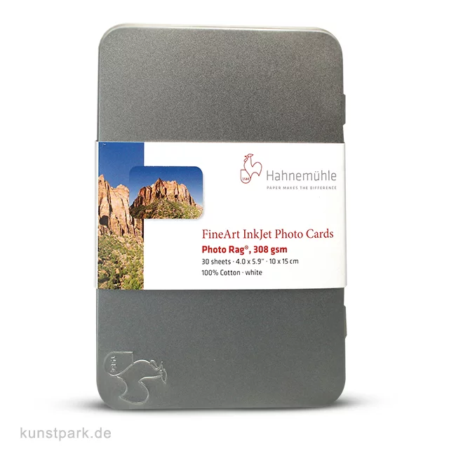 Artikelbild 1 des Artikels “Hahnemühle Photo Rag 308 g/m² Fotokarten, 10x15cm, 30 Blatt “