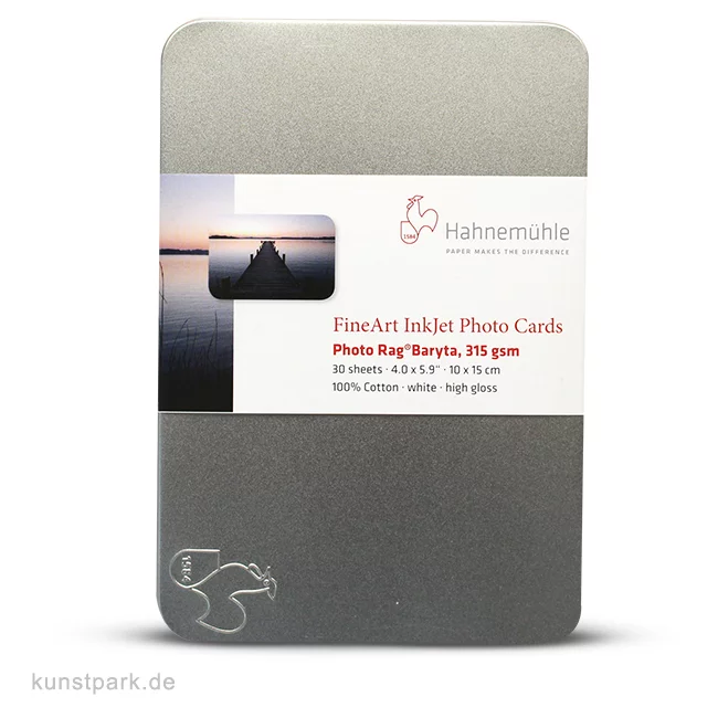 Artikelbild 1 des Artikels “Hahnemühle Photo Rag Baryta 315 g/m² Fotokarten, 10x15cm, 30 Blatt “