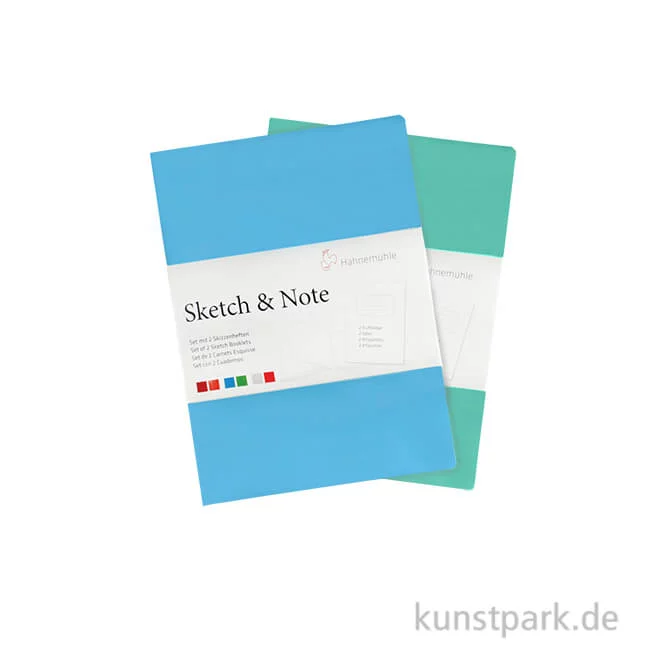 Artikelbild 1 des Artikels “Hahnemühle SKETCH & NOTE, 20 Blatt, 125g, 2 Booklets, Blue DIN A5“