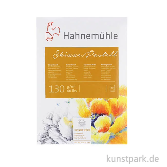 Artikelbild 1 des Artikels “Hahnemühle SKIZZE / PASTELL, 30 Blatt, 130g, 100% Hadern DIN A5“