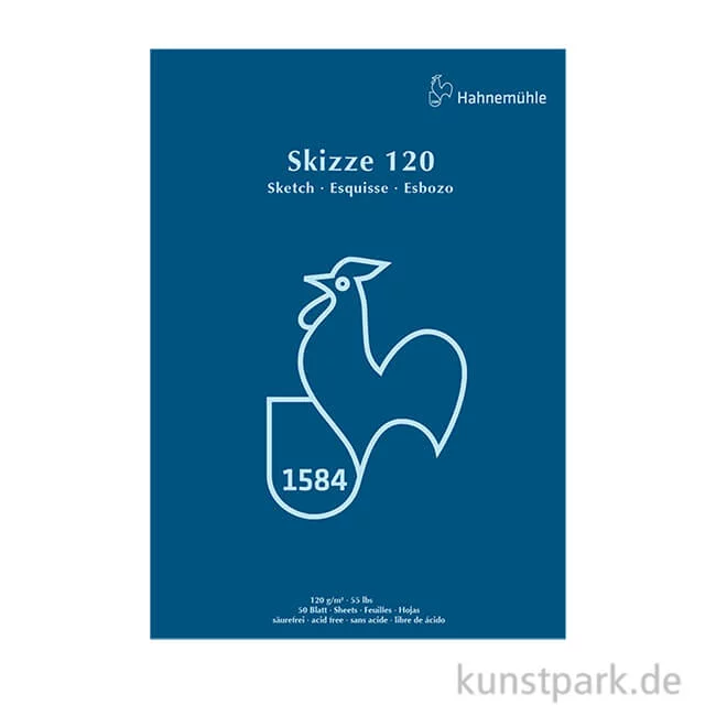 Artikelbild 1 des Artikels “Hahnemühle SKIZZE 120, Skizzenblock, 50 Blatt DIN A2“