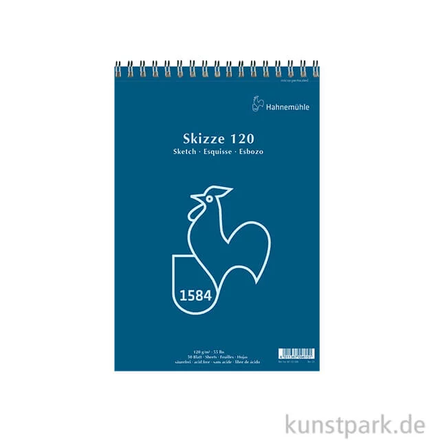 Artikelbild 1 des Artikels “Hahnemühle SKIZZE 120, Skizzenblock , 50 Blatt, Spiral DIN A3“