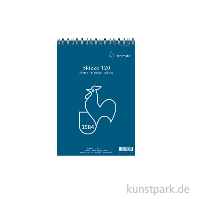 Artikelbild 1 des Artikels “Hahnemühle SKIZZE 120, Skizzenblock , 50 Blatt, Spiral DIN A4“