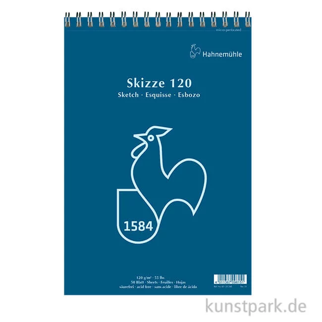 Artikelbild 1 des Artikels “Hahnemühle SKIZZE 120, Skizzenblock , 50 Blatt, Spiral “