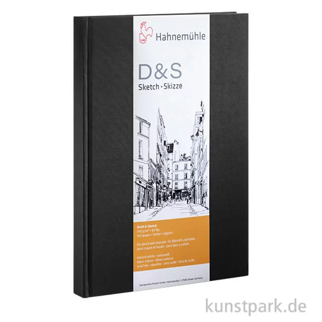 Artikelbild 1 des Artikels “Hahnemühle Skizzenbuch D&S, 140g, schwarz “
