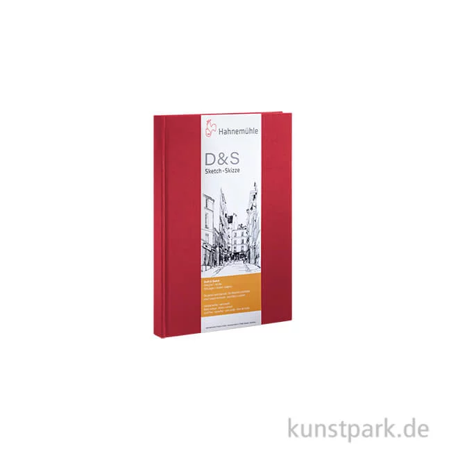 Artikelbild 1 des Artikels “Hahnemühle Skizzenbuch D&S, 80 Blatt, 140g, rot DIN A5 (hoch)“