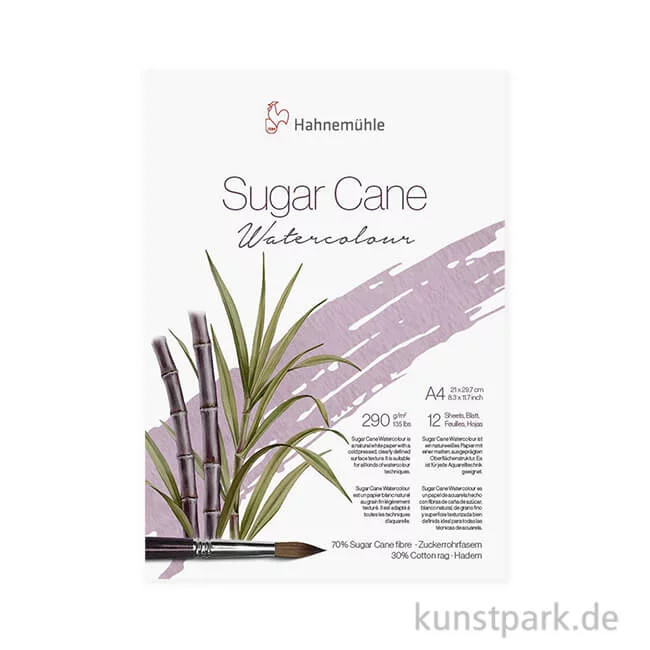 Artikelbild 1 des Artikels “Hahnemühle Sugar Cane Watercolour, matt, 12 Blatt, 290g DIN A4“