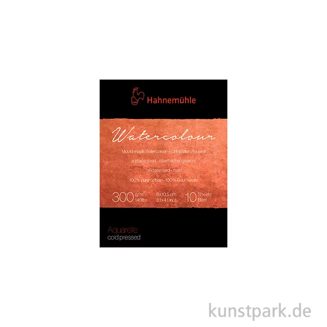 Artikelbild 1 des Artikels “Hahnemühle The Collection Watercolour matt 10 Blatt 300g 8 x 10,5 cm“