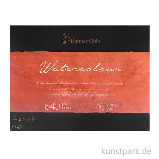 Artikelbild 1 des Artikels “Hahnemühle The Collection Watercolour rau 10 Blatt 640g 30 x 40 cm“