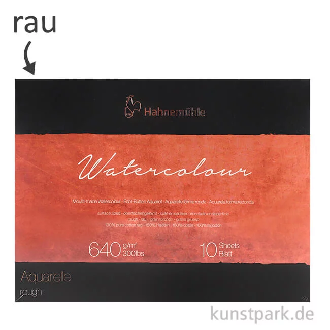 Artikelbild 1 des Artikels “Hahnemühle The Collection Watercolour rau 10 Blatt 640g “
