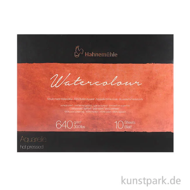 Artikelbild 1 des Artikels “Hahnemühle The Collection Watercolour satiniert 10 Blatt 640g 24 x 32 cm“