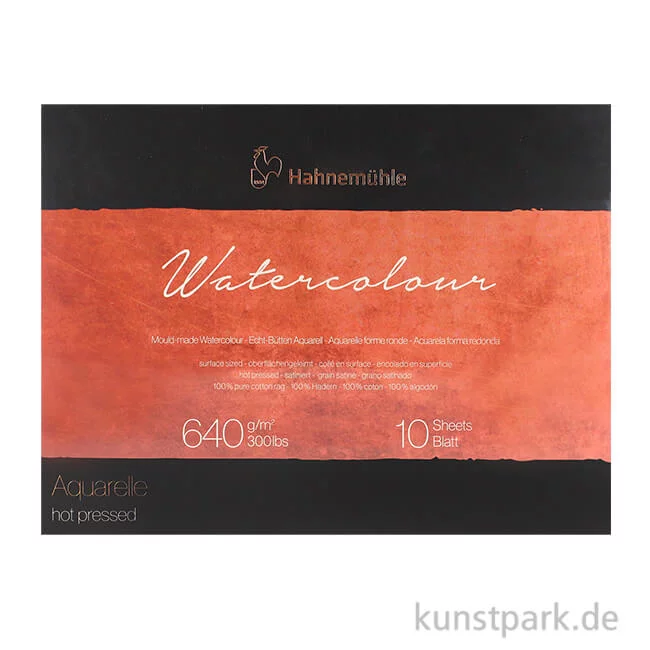 Artikelbild 1 des Artikels “Hahnemühle The Collection Watercolour satiniert 10 Blatt 640g 30 x 40 cm“