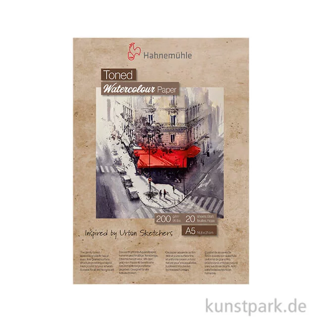Artikelbild 1 des Artikels “Hahnemühle Toned Watercolour Block Beige, 20 Blatt, 200g DIN A5“