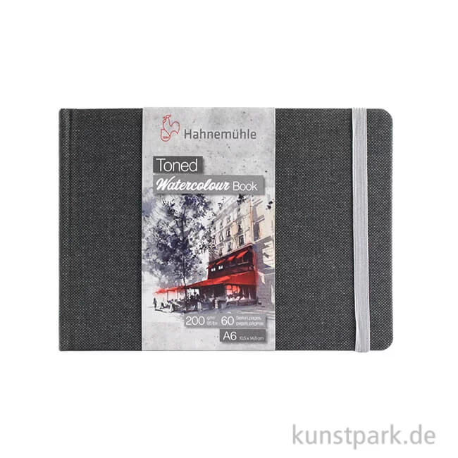 Artikelbild 1 des Artikels “Hahnemühle Toned Watercolour Book Grey, 30 Blatt, 200g DIN A6“