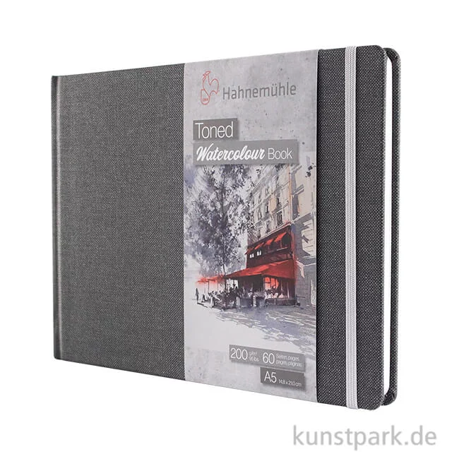 Artikelbild 1 des Artikels “Hahnemühle Toned Watercolour Book Grey, 30 Blatt, 200g “