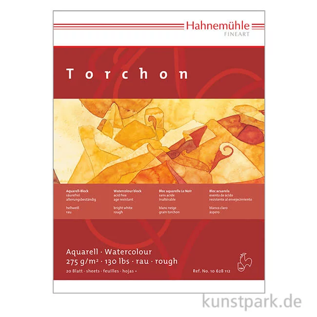 Artikelbild 1 des Artikels “Hahnemühle TORCHON Aquarellpapier, 10 Einzelbogen, 275g rau “