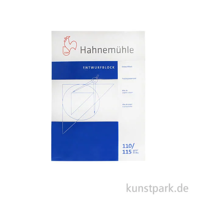Artikelbild 1 des Artikels “Hahnemühle TRANSPARENT Entwurfblock, 60 Blatt, 110g DIN A4“