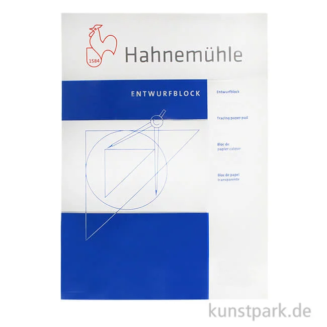 Artikelbild 1 des Artikels “Hahnemühle TRANSPARENT Entwurfblock, 60 Blatt, 90g “