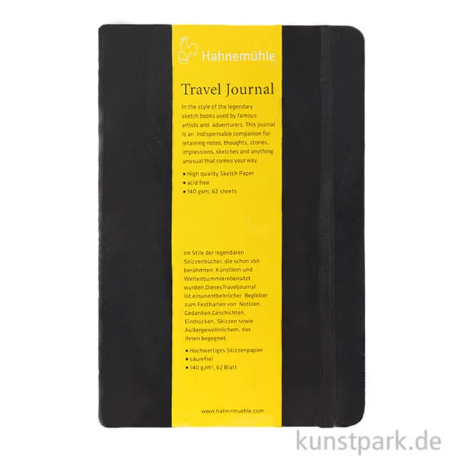 Artikelbild 1 des Artikels “Hahnemühle TRAVEL Journal, 62 Blatt, 140g 13,5 x 21 cm (hoch)“