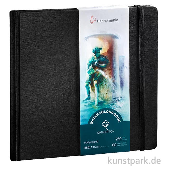 Artikelbild 1 des Artikels “Hahnemühle - Watercolour Book, 100% Cotton, 250 g/qm, matt 19,5 x 19,5 cm“