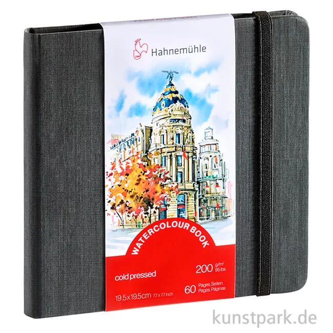 Artikelbild 1 des Artikels “Hahnemühle Watercolour Book, 30 Blatt, 200g 19,5 x 19,5 cm“
