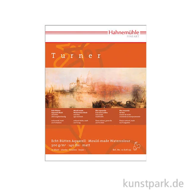 Artikelbild 1 des Artikels “Hahnemühle WILLIAM TURNER Aquarellblock, 10 Blatt, 300g matt 36 x 48 cm“
