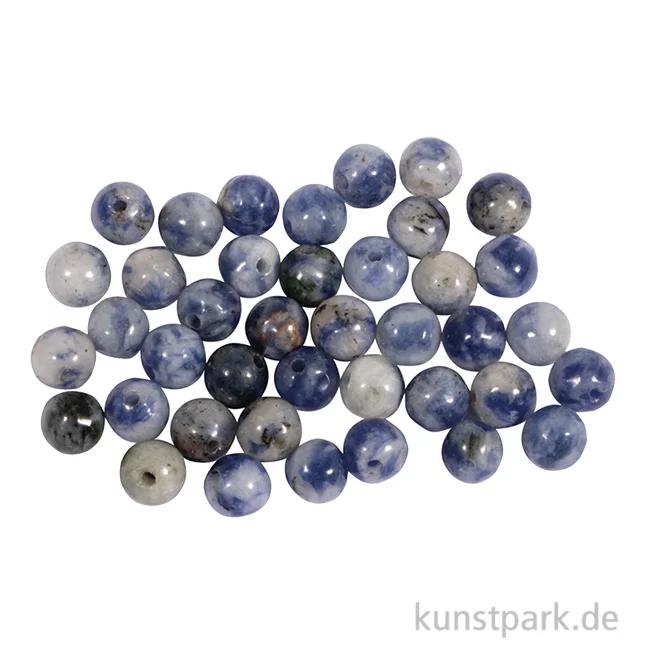 Artikelbild 1 des Artikels “Halbedelsteinperlen Blauquarz, ø 4 mm, 40 Stück “