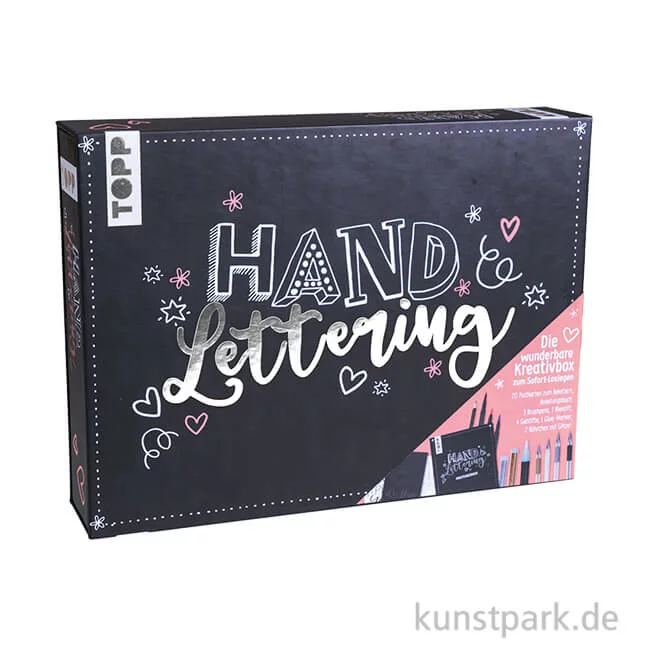 Artikelbild 1 des Artikels “Handlettering Die wunderbare Kreativbox, Topp Verlag “