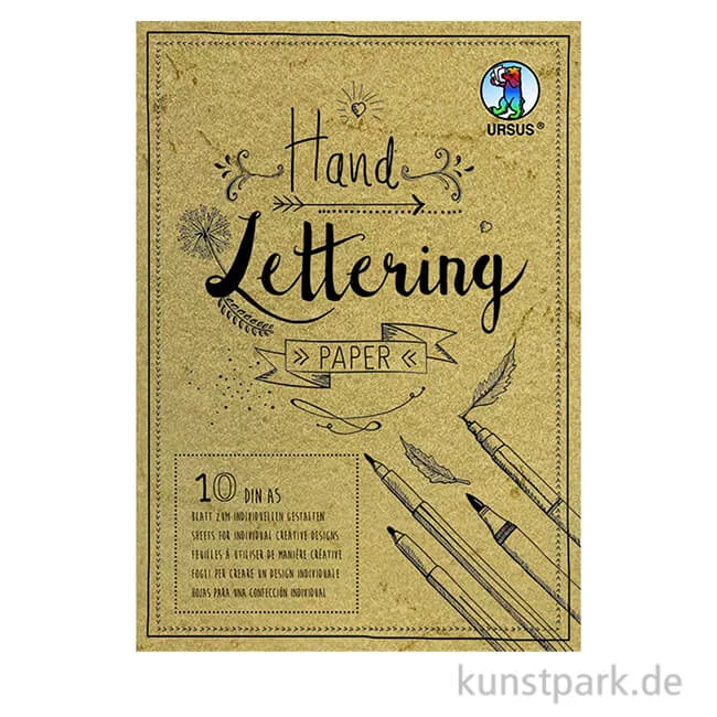 Artikelbild 1 des Artikels “Handlettering Papier - Elefantenhaut Chamois, 10 Blatt, DIN A5, 190g “