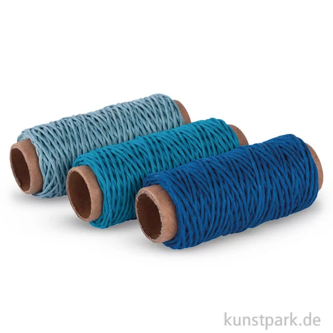 Artikelbild 1 des Artikels “Hanfkordel-Set, 3 Stück, je 12 m 12 m | Blau-Töne“