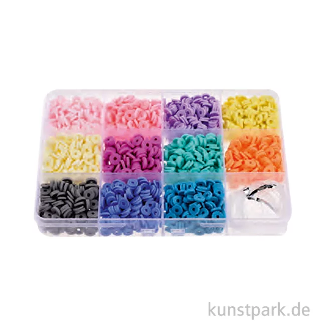 Artikelbild 1 des Artikels “Heishi-Perlen-Set, Pastellfarben “