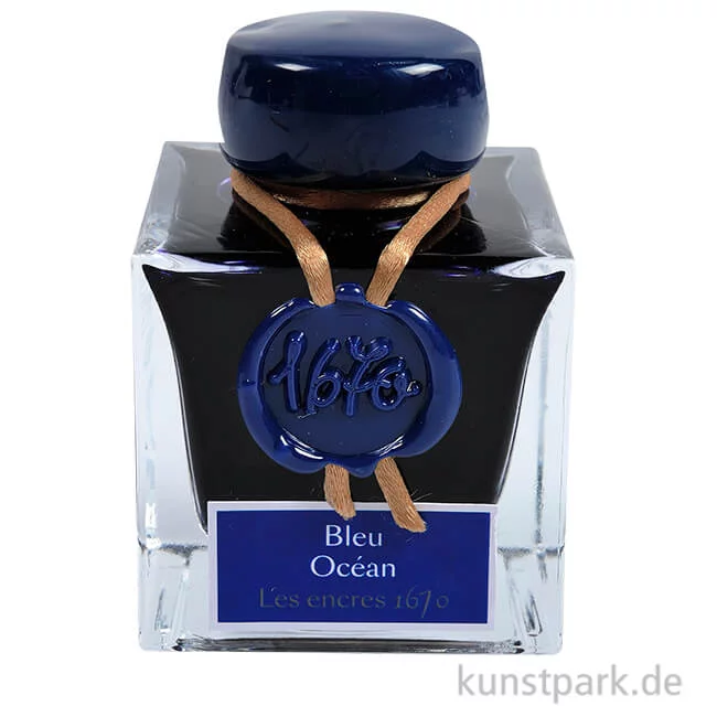 Artikelbild 1 des Artikels “HERBIN Luxus Schreibtinte 1670 mit Goldschimmer - Oceanblau, 50 ml “