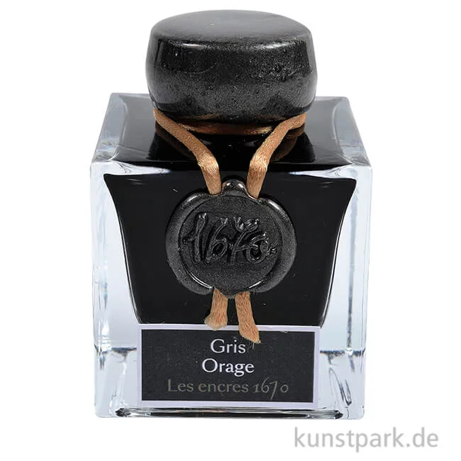 Artikelbild 1 des Artikels “HERBIN Luxus Schreibtinte 1670 mit Goldschimmer - Sturmgrau, 50 ml “
