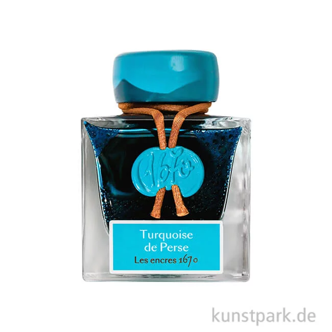 Artikelbild 1 des Artikels “HERBIN Luxus Schreibtinte 1670 mit Goldschimmer - Türkis, 50 ml “
