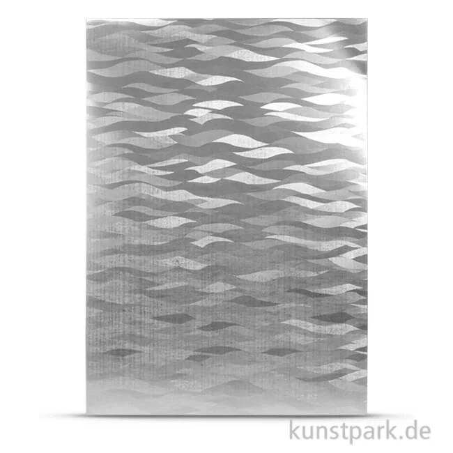 Artikelbild 1 des Artikels “Highlight-Papier silber Wellen, 23 x 33 cm, 220 g “