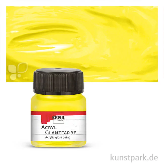 Artikelbild 1 des Artikels “KREUL Acryl Glanzfarbe 20 ml | Gelb“